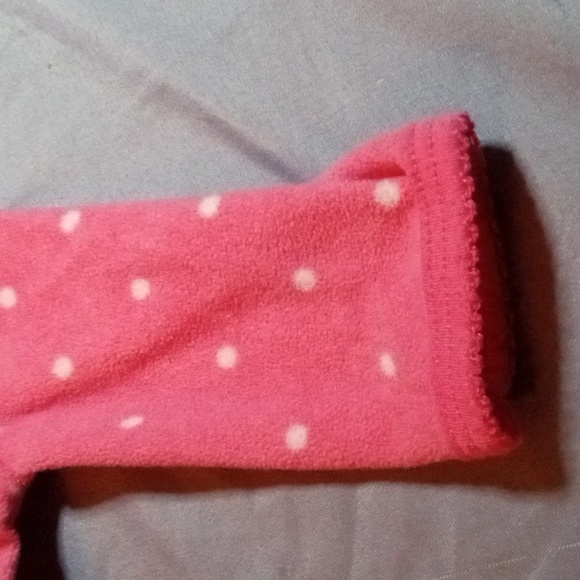 Carter's Newborn Girls Animal Face Fleece Footie 'Sleep and Play' Pajama Sleeper - Picture 8 of 9